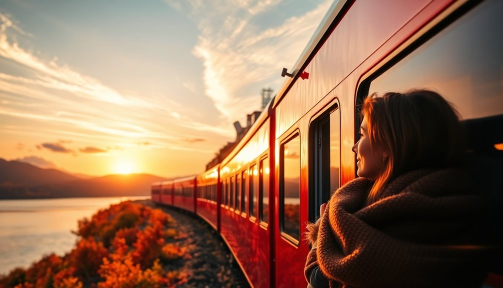 leaf peeping scenic train rides