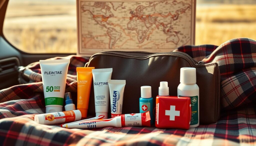 personal care items for road trip