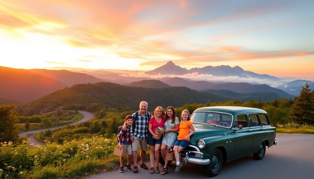 scenic drive through mountains