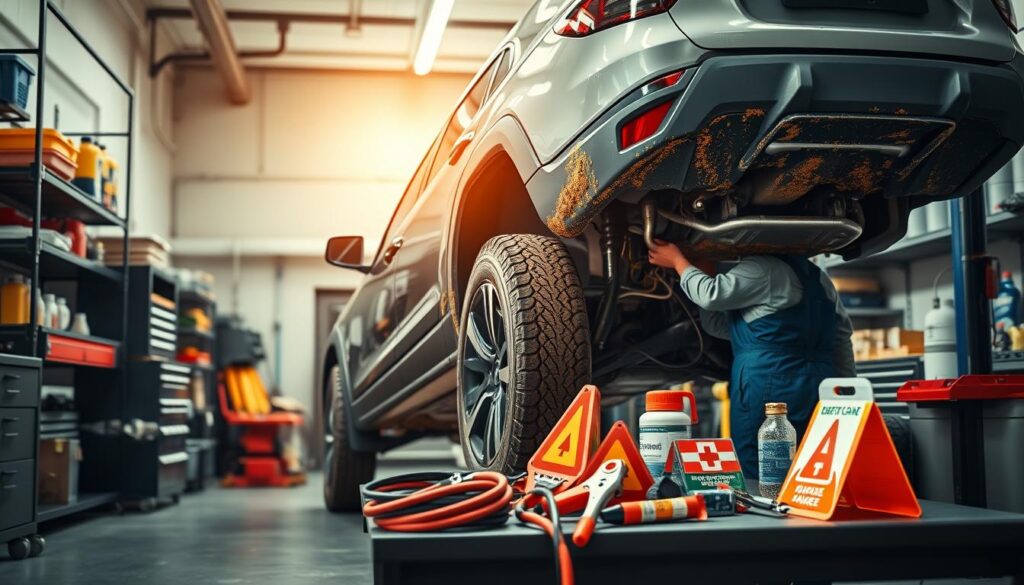 vehicle maintenance for road trips