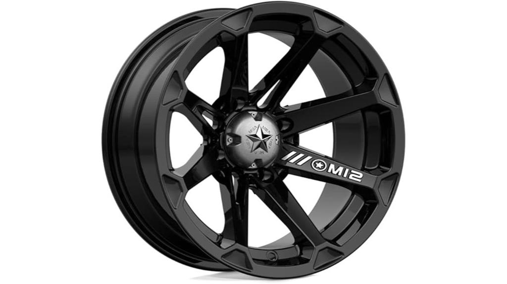 14x7 black wheel