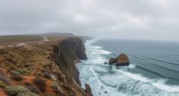 algarve coastal winter road