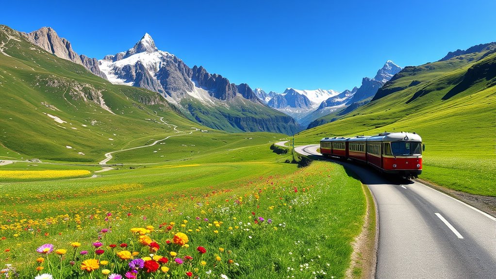 alpine scenery and wildlife