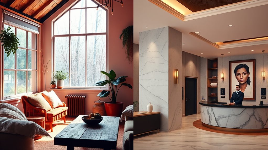amenities and service differences
