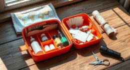 assembling travel emergency supplies