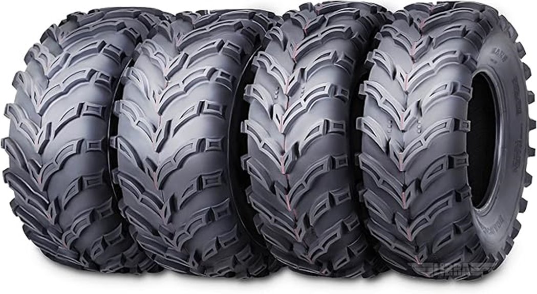 atv utv tire size set