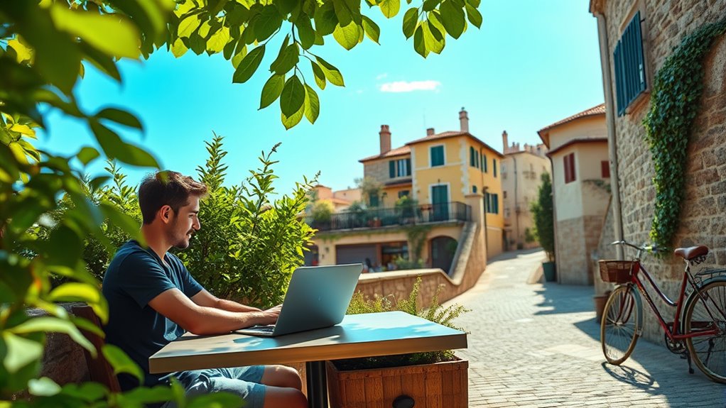 balanced travel and work