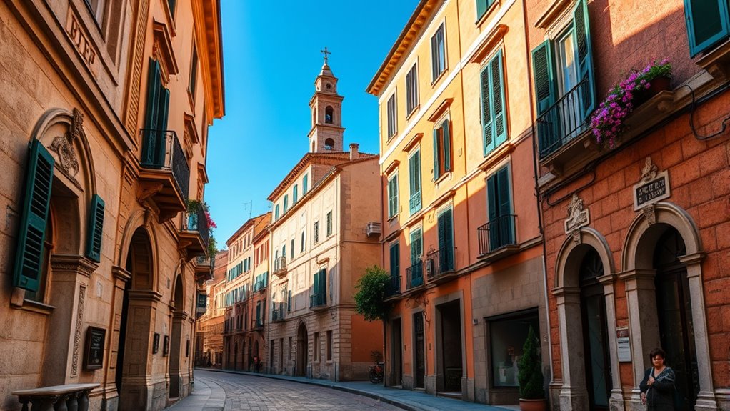 baroque streets and medieval alleys