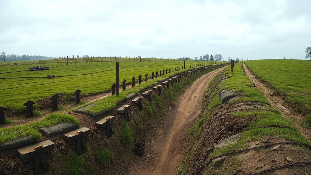 battlefield landmarks and trenches