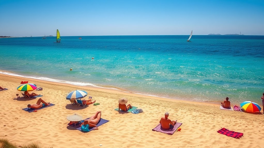 beachside water sports fun