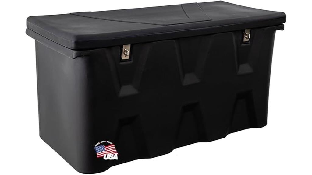 black poly storage chest