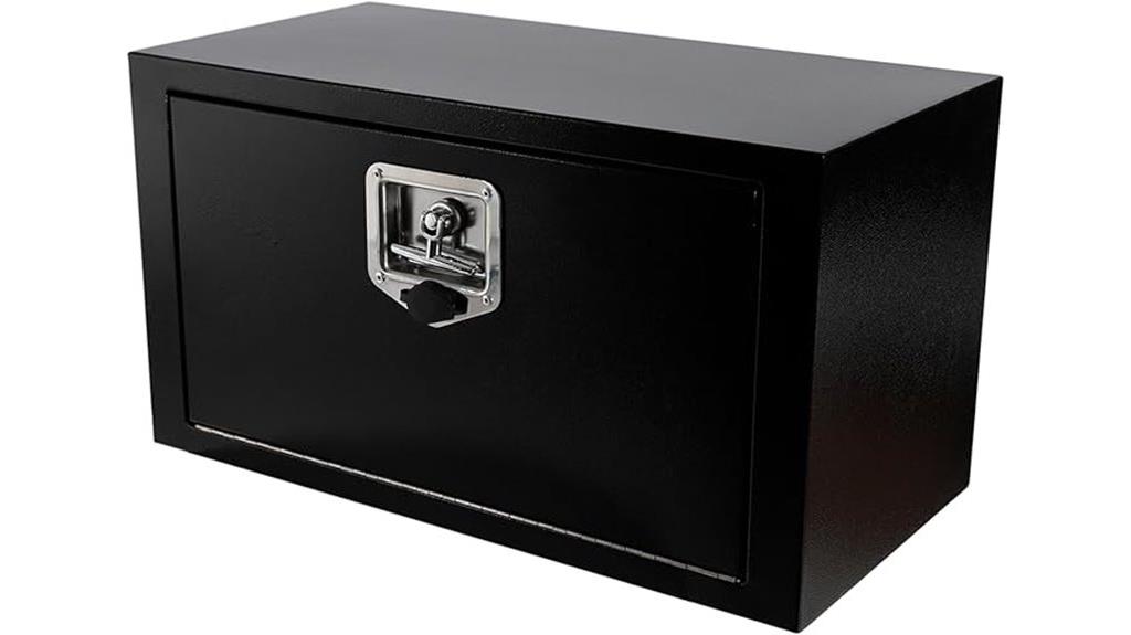 black steel truck toolbox