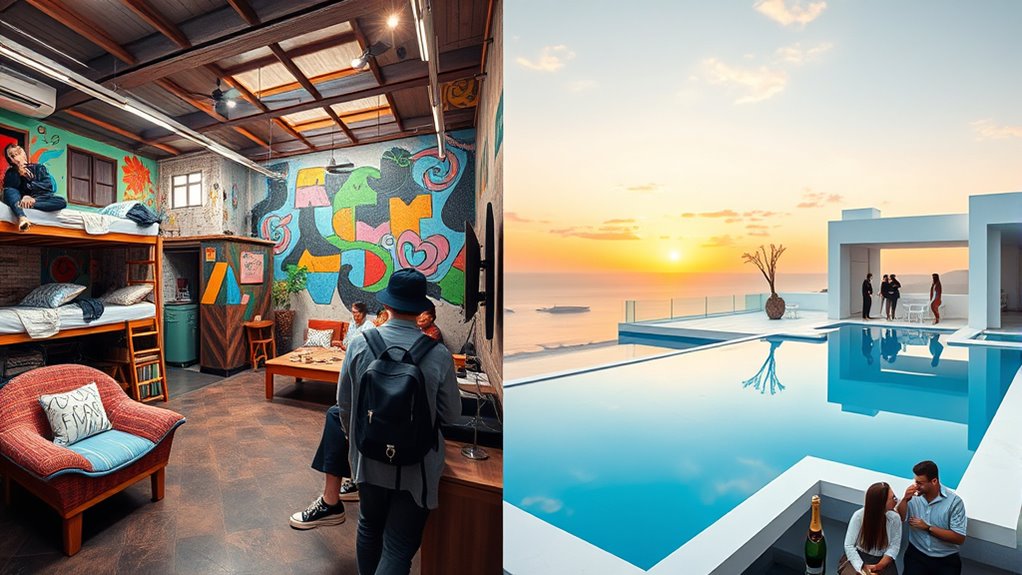 budget versus luxury travel