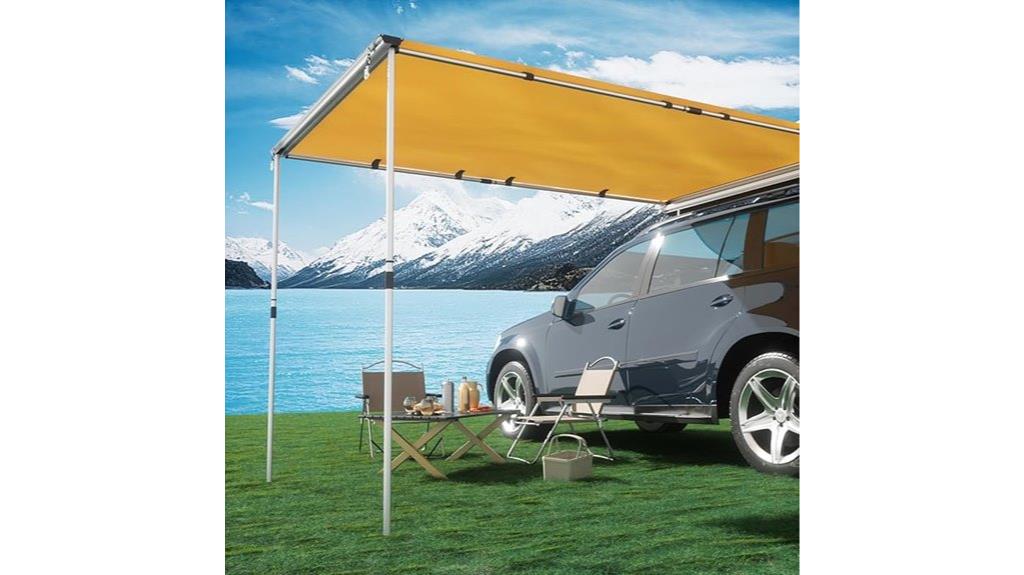 camper rooftop shade awning