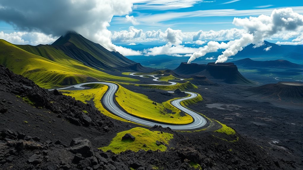 caution in volcanic terrains