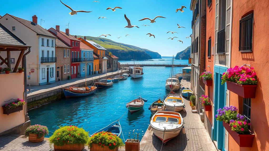 charming coastal art scenes