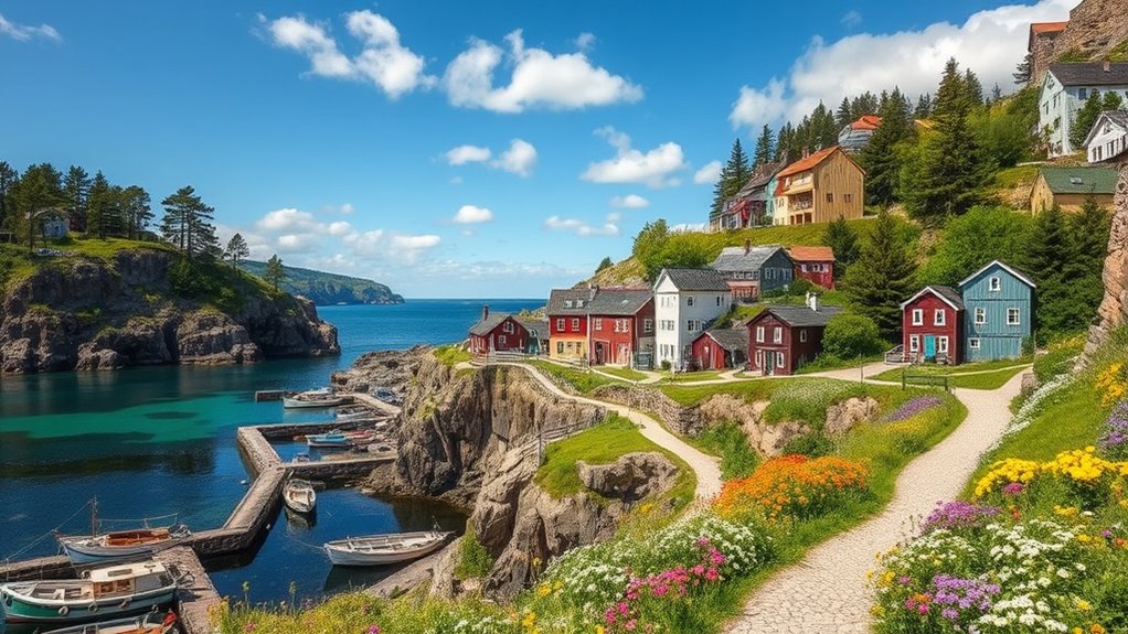 charming coastal towns and harbors