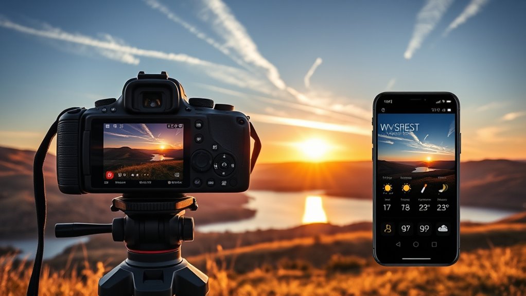 check weather before shooting