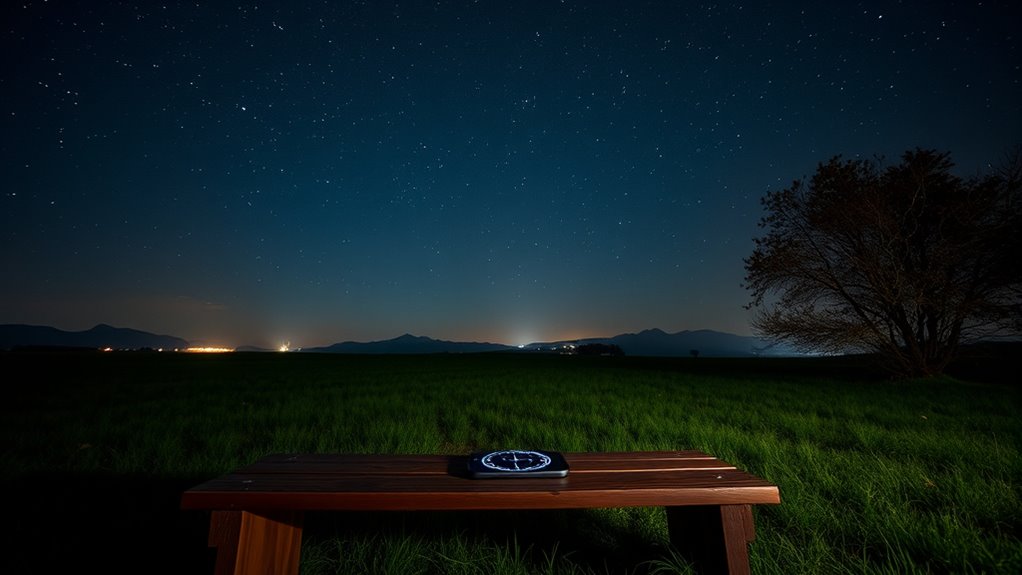 choose clear night conditions