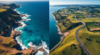 choosing coastal or inland routes
