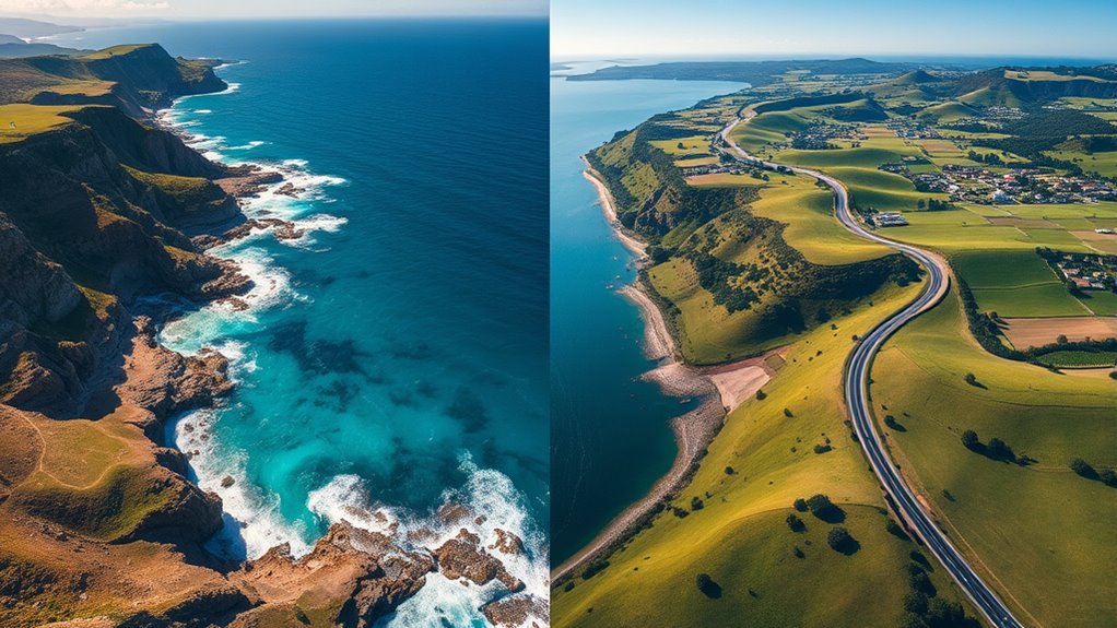 choosing coastal or inland routes
