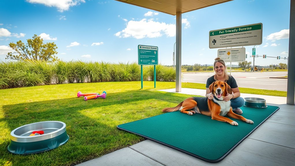 clean safe pet rest stops