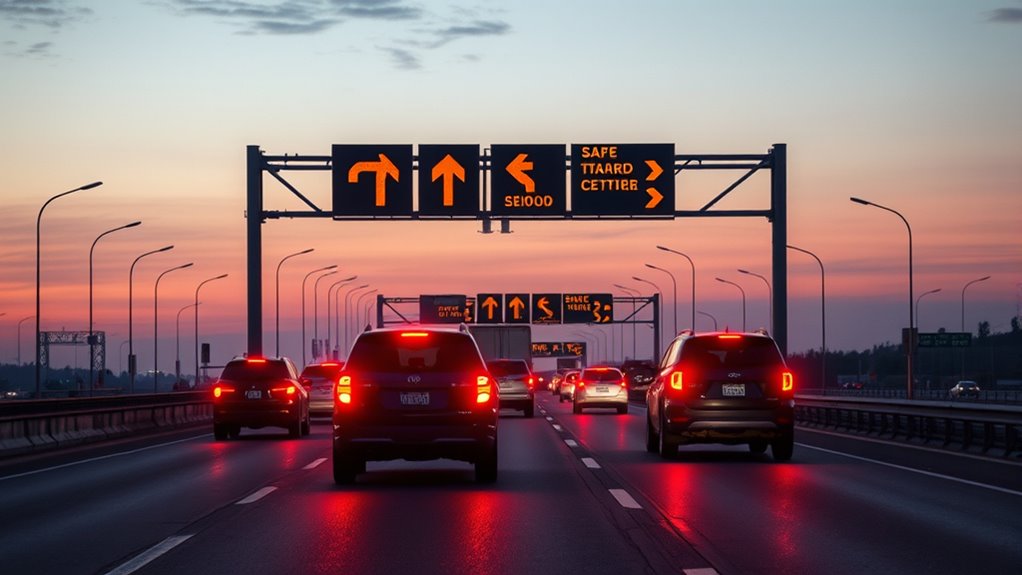 clear visible convoy signage