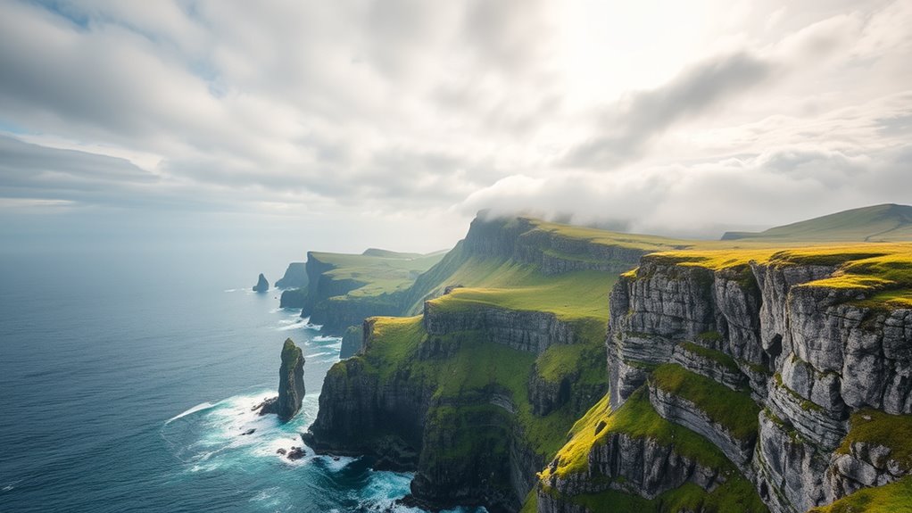 cliffside panoramic coastal views