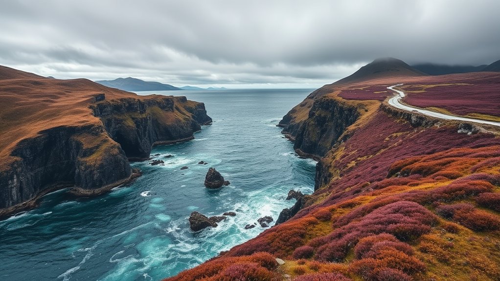 coastal cliffs scenic trails