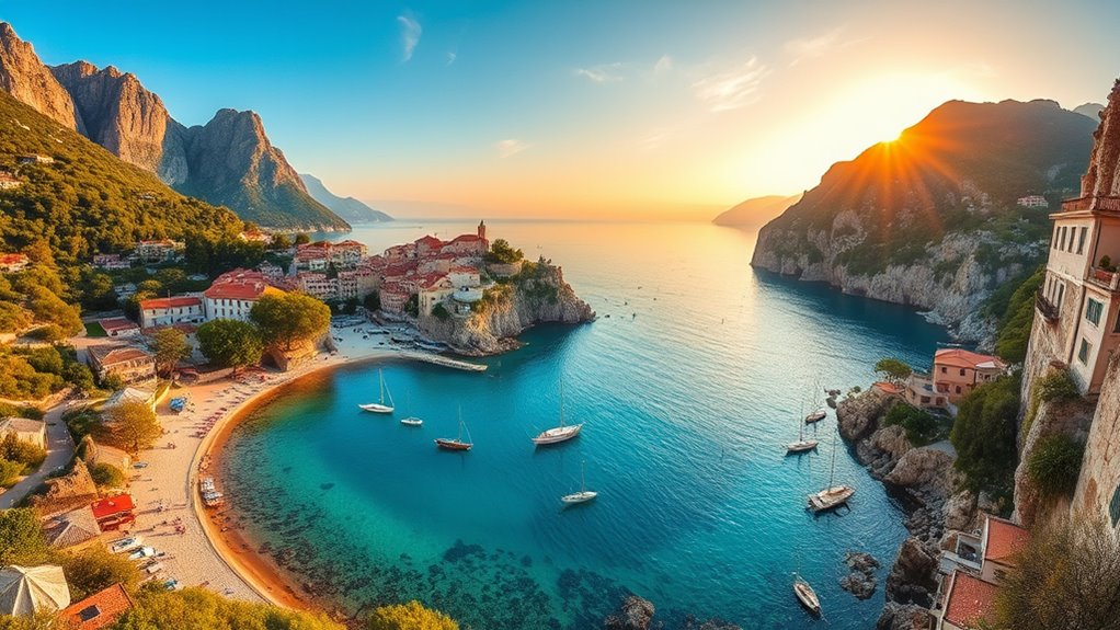 coastal towns and scenic beaches