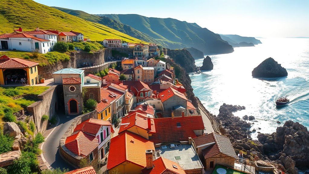 coastal villages and scenic views