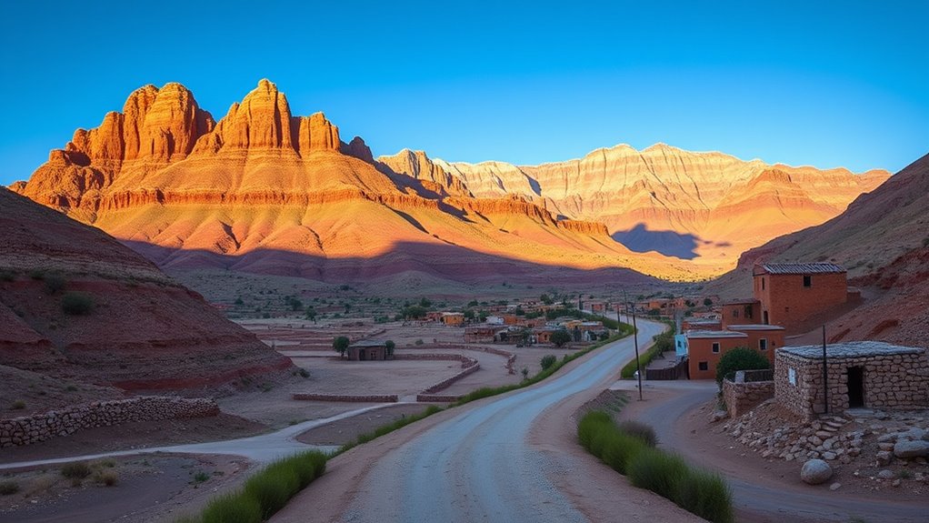 colorful villages and landscapes