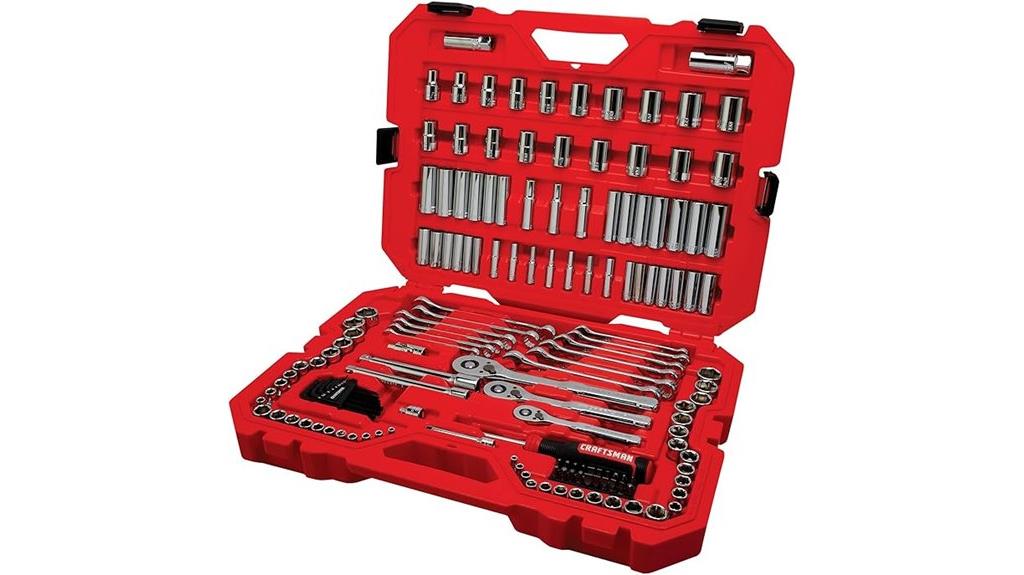 comprehensive 159 piece tool set