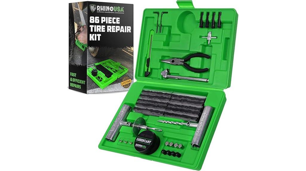 comprehensive 86 piece tire kit
