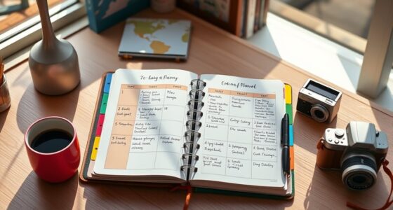 cross country travel planning calendar
