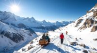 crossing alps through grand st bernard