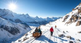 crossing alps through grand st bernard