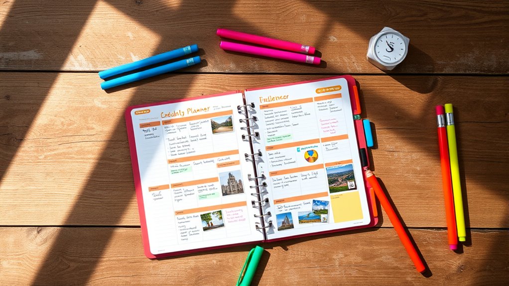 customize planner with color coding