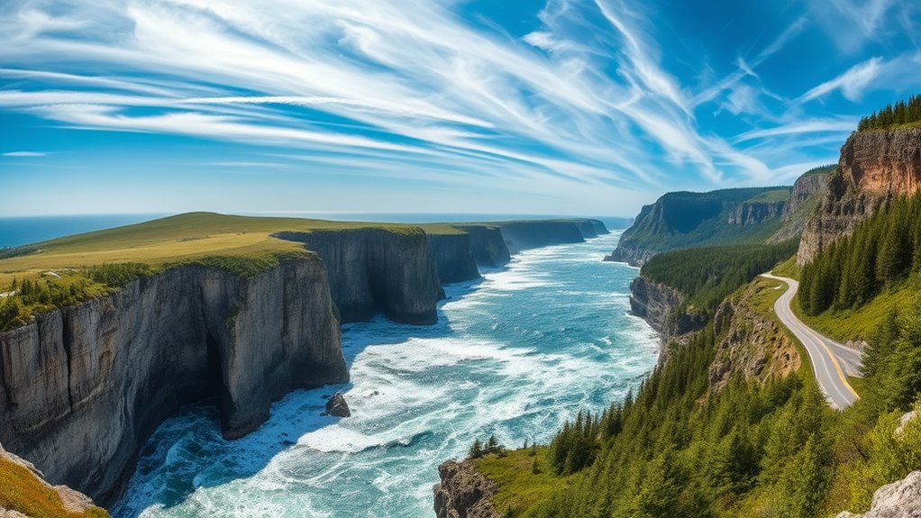 dramatic coastal geological ecosystems