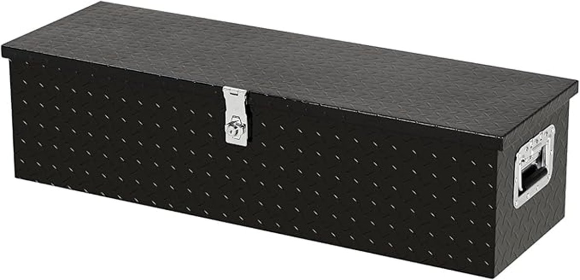 durable aluminum toolbox with lock