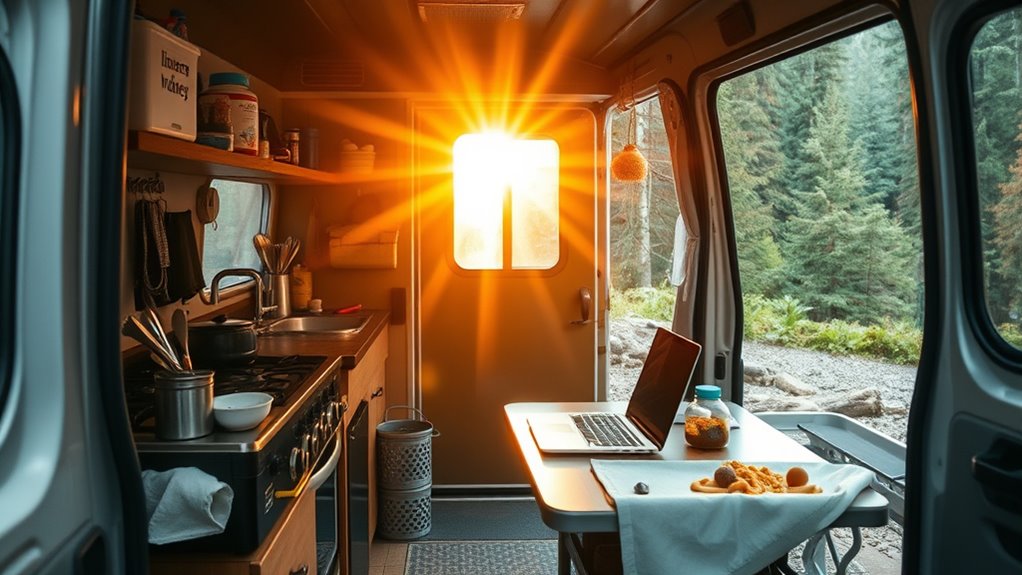 efficient roadside living routine