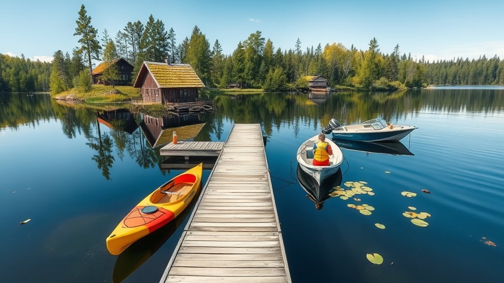 enjoy lakeside water adventures