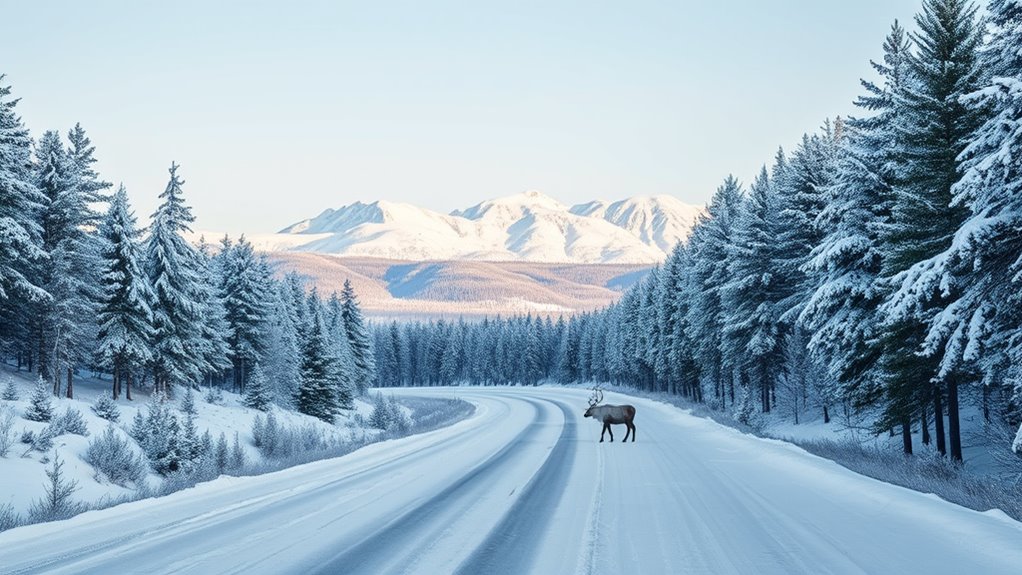 explore arctic winter scenic routes