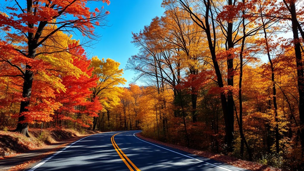 fall foliage along blue ridge