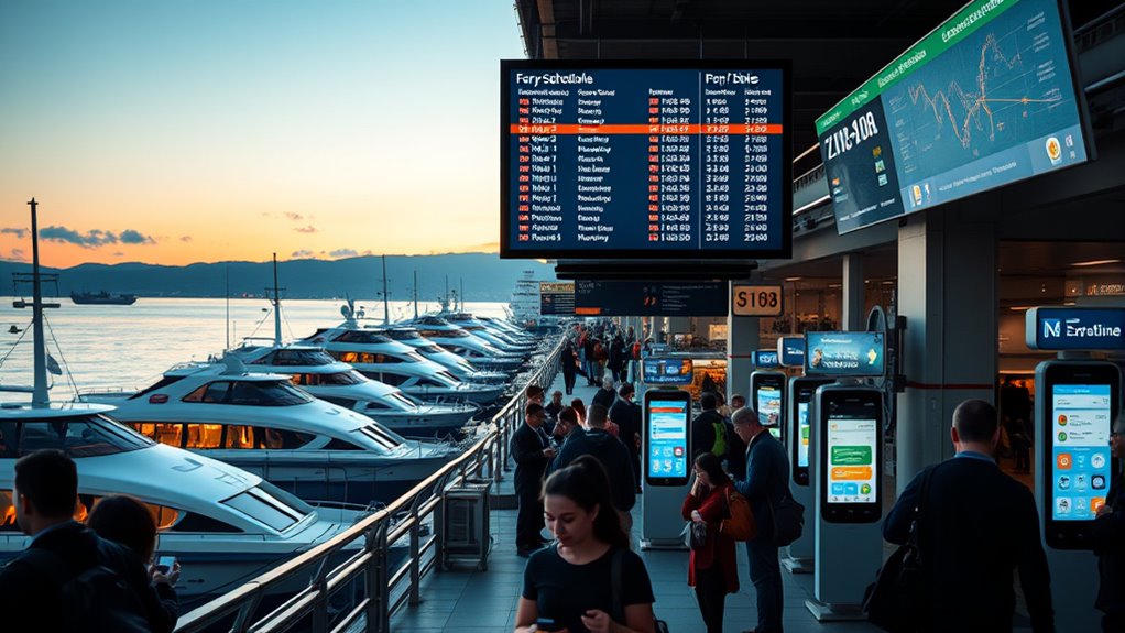 ferry schedule coordination challenges