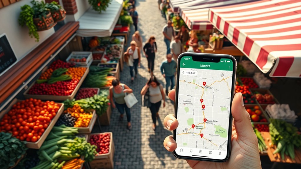 find nearby farmers markets