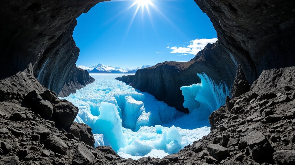 glacial landscapes and ice caves