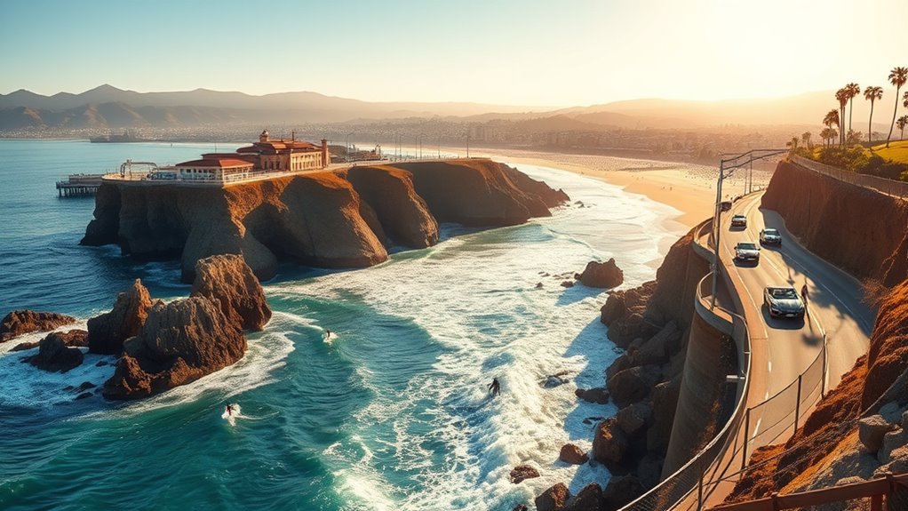 glamorous beaches and surf culture