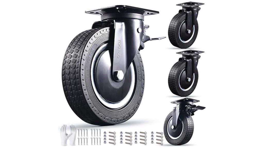 heavy duty locking caster wheels