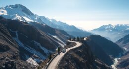 high altitude mountain road safety